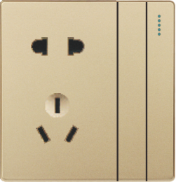 Q10-008 二开五孔插座