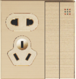 Q6-008 二开五孔插座