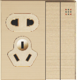 Q6-008 二开五孔插座