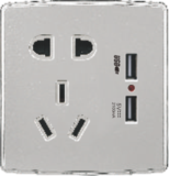 Q7-014 二、三极插座带USB