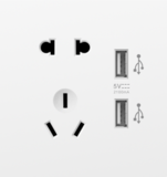 V1-010 五孔带二位USB