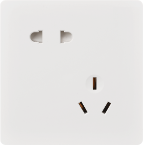 Q10-014 10A错位五孔插座