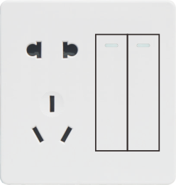 Q1-008 二开五孔插座