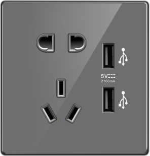 G32-009 五孔带二位USB