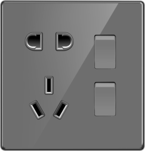 G32-013 二位双控带五孔插座