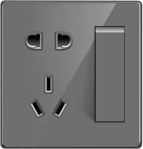 G32-012 一位开关带五孔插座