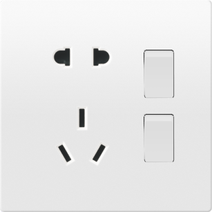 X9-013 二位双控带五孔插座