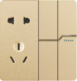 Q9-008 二开五孔插座