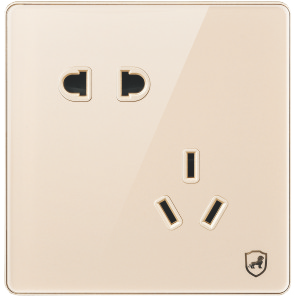 G18-013 10A错位五孔插座